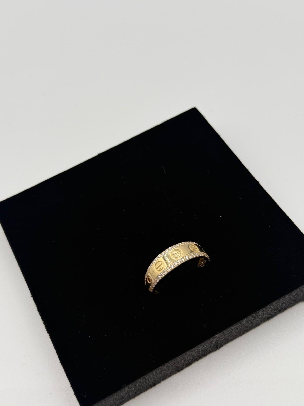 Anillo Love con Brillantes – Oro 14K 100% Certificado